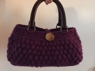 Purple Knit Bag