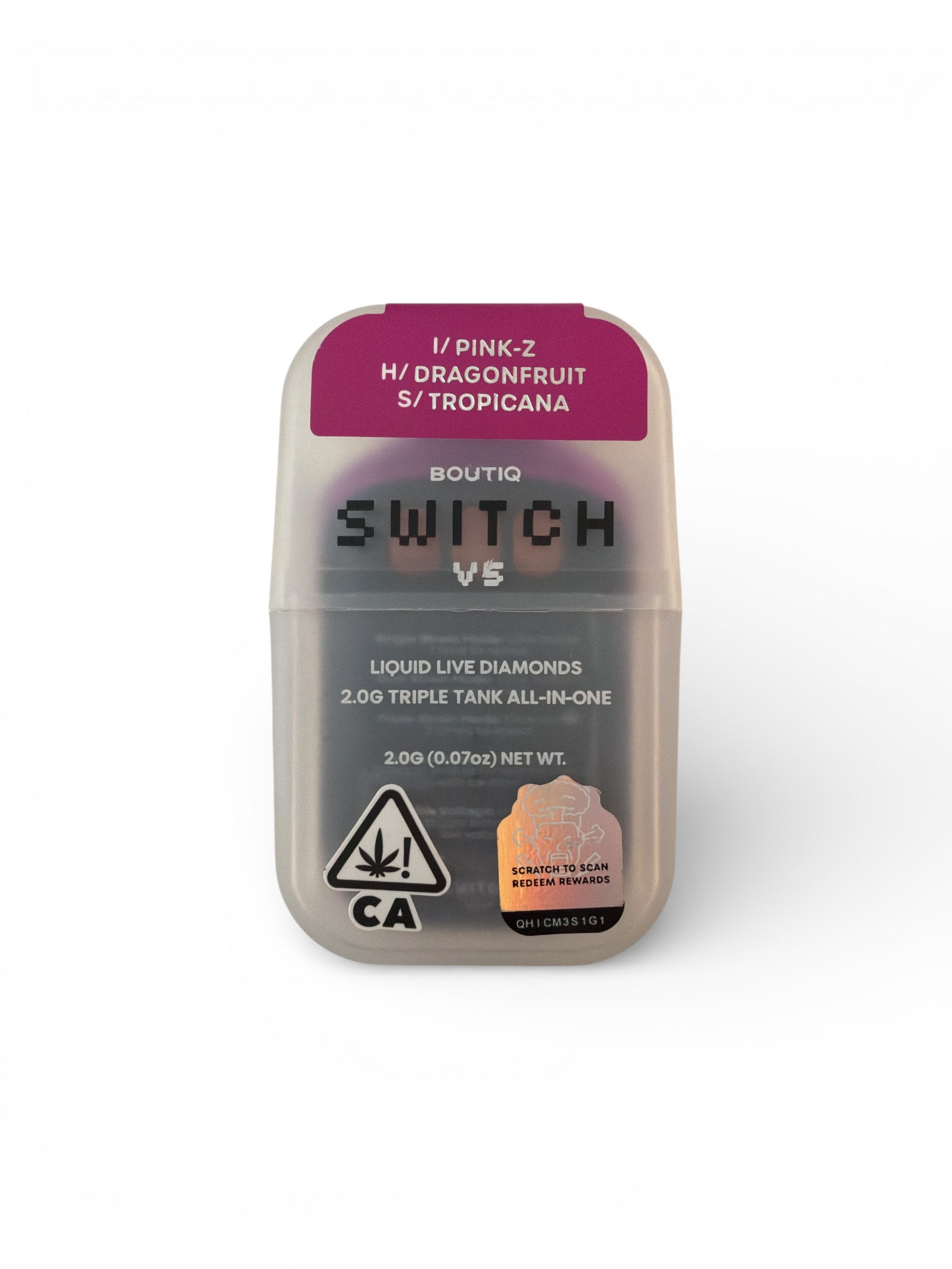 Boutiq Triple Tank Pink -Z / Dragonfruit / Tropicana 2.0G