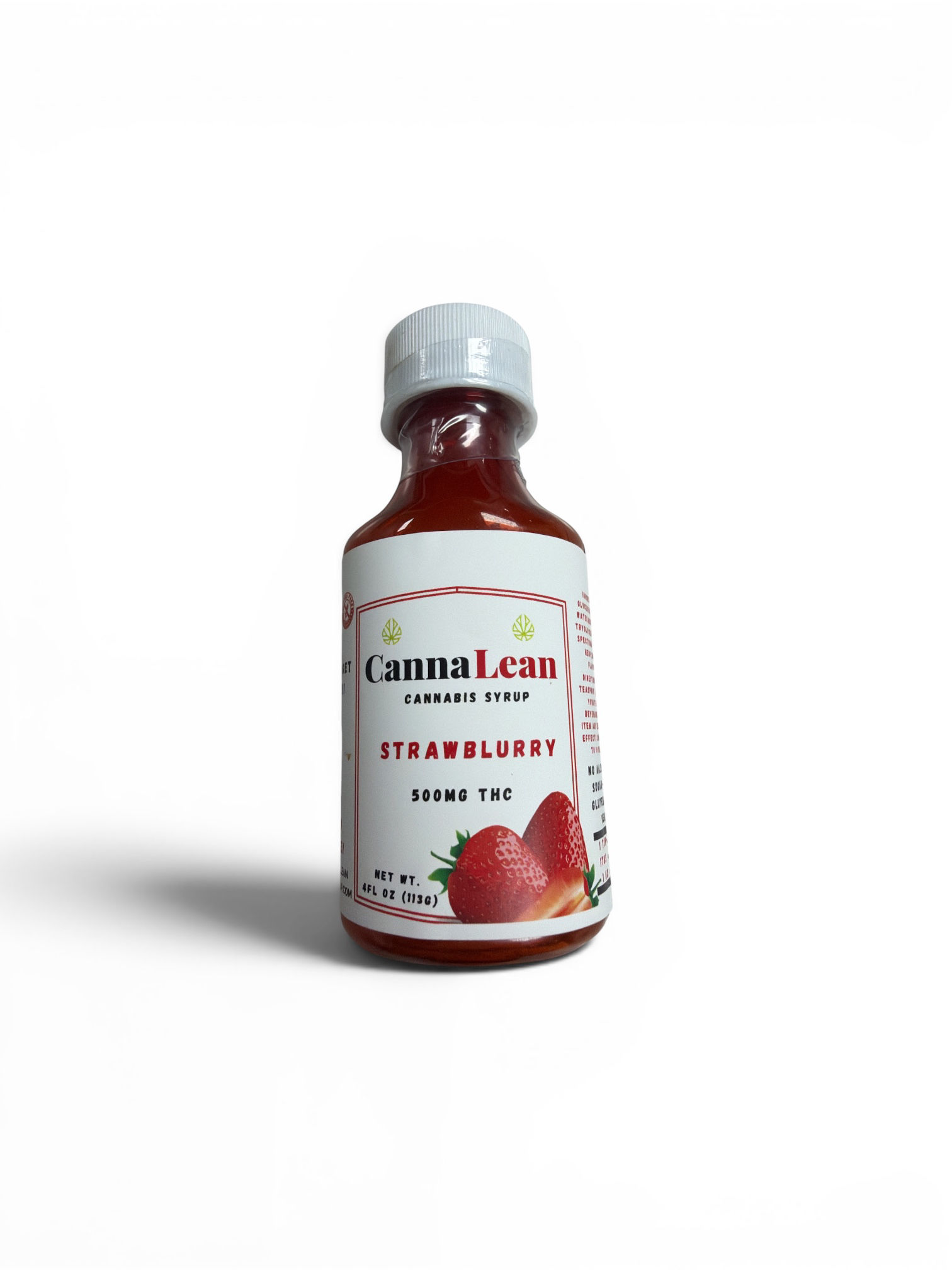 Canna Lean Cannabis Syrup Strawblurry 500mg THC