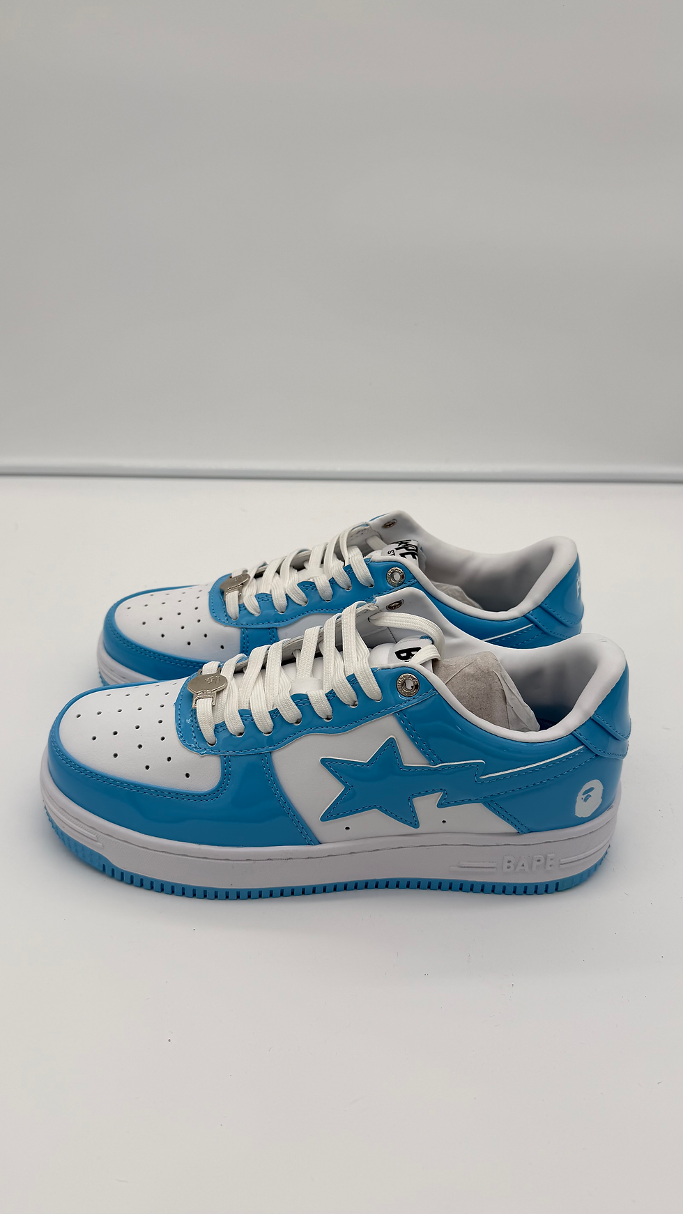 Thumbnail: A BATHING APE SHOES WHITE/BLUE SIZE 8.5
