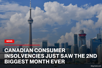 Canadian Consumer Insolvencies Just Saw The 2nd Biggest Month Ever