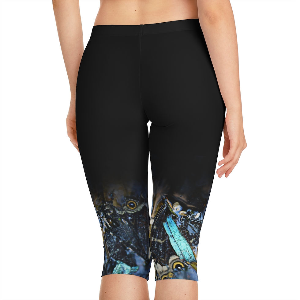 Thumbnail: Wings in Water- Capri Leggings