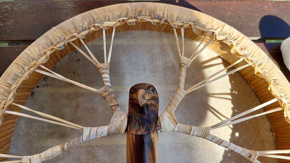 Thumbnail: A Shamanic Drum with an Eagle handle