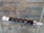 Black Obsidian Spiral Wand