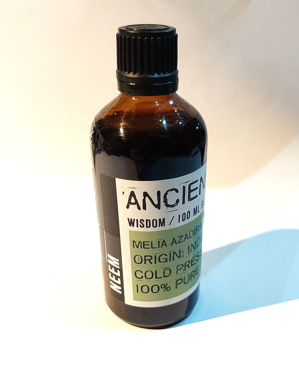 A bottle of Neem Oil