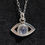 Thumbnail: Silver eye pendant necklace