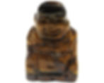 Smiling tiger eye Buddha statue