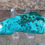 Thumbnail: Polished turquoise azurite specimen