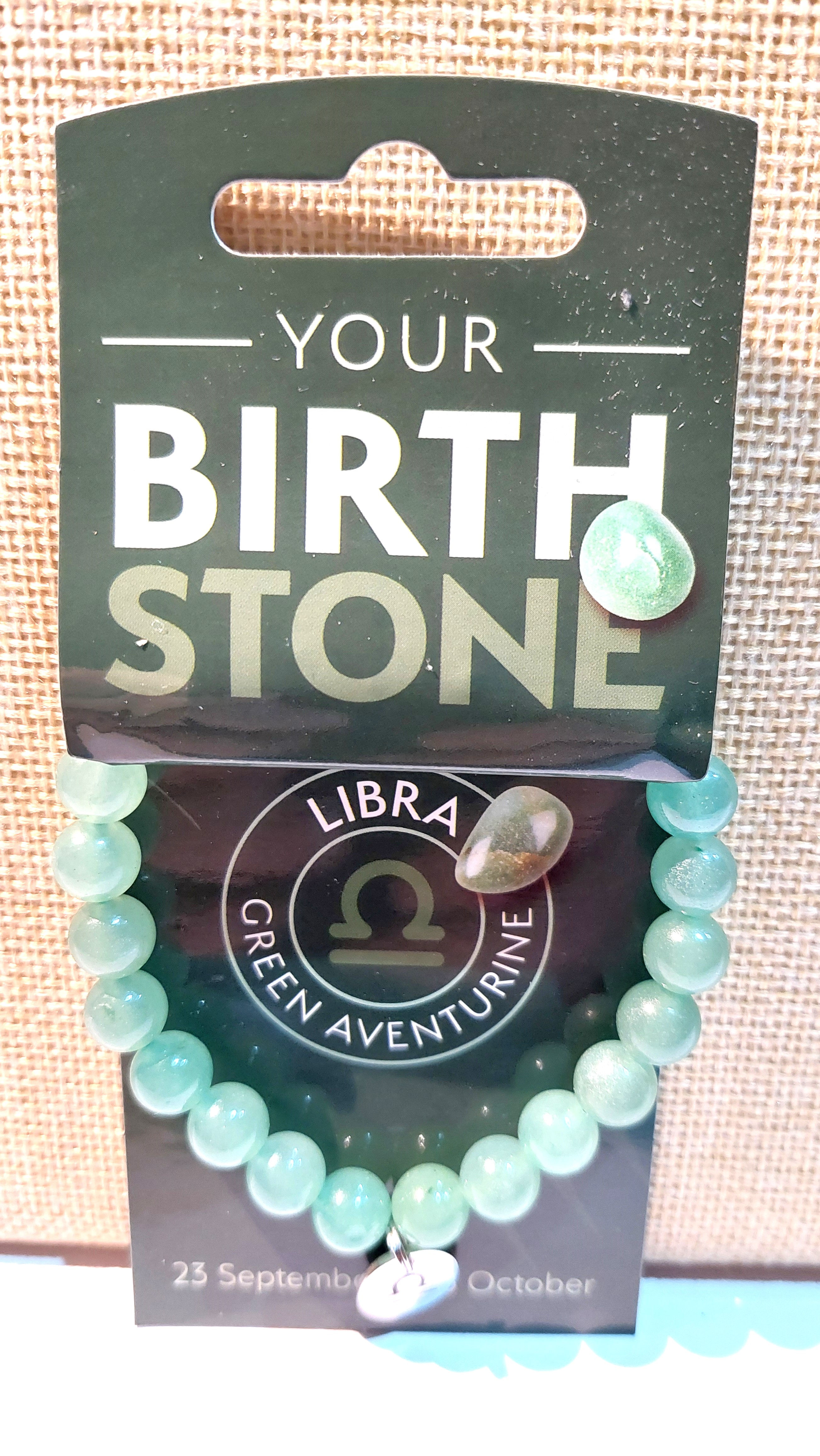 Libra Green Aventurine birthstone bracelet