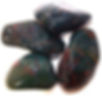 Green and red tumbled bloodstones