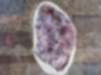 Pink Amethyst geode crystal cluster