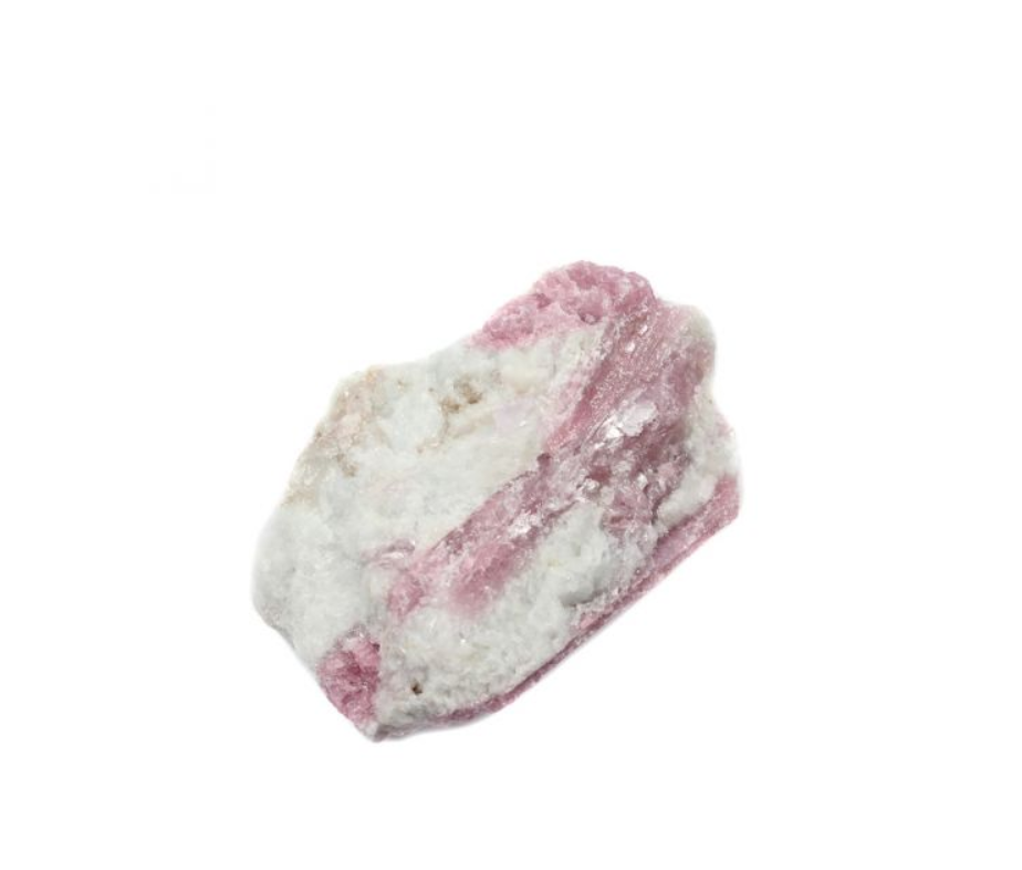 Pink and white crystal cluster