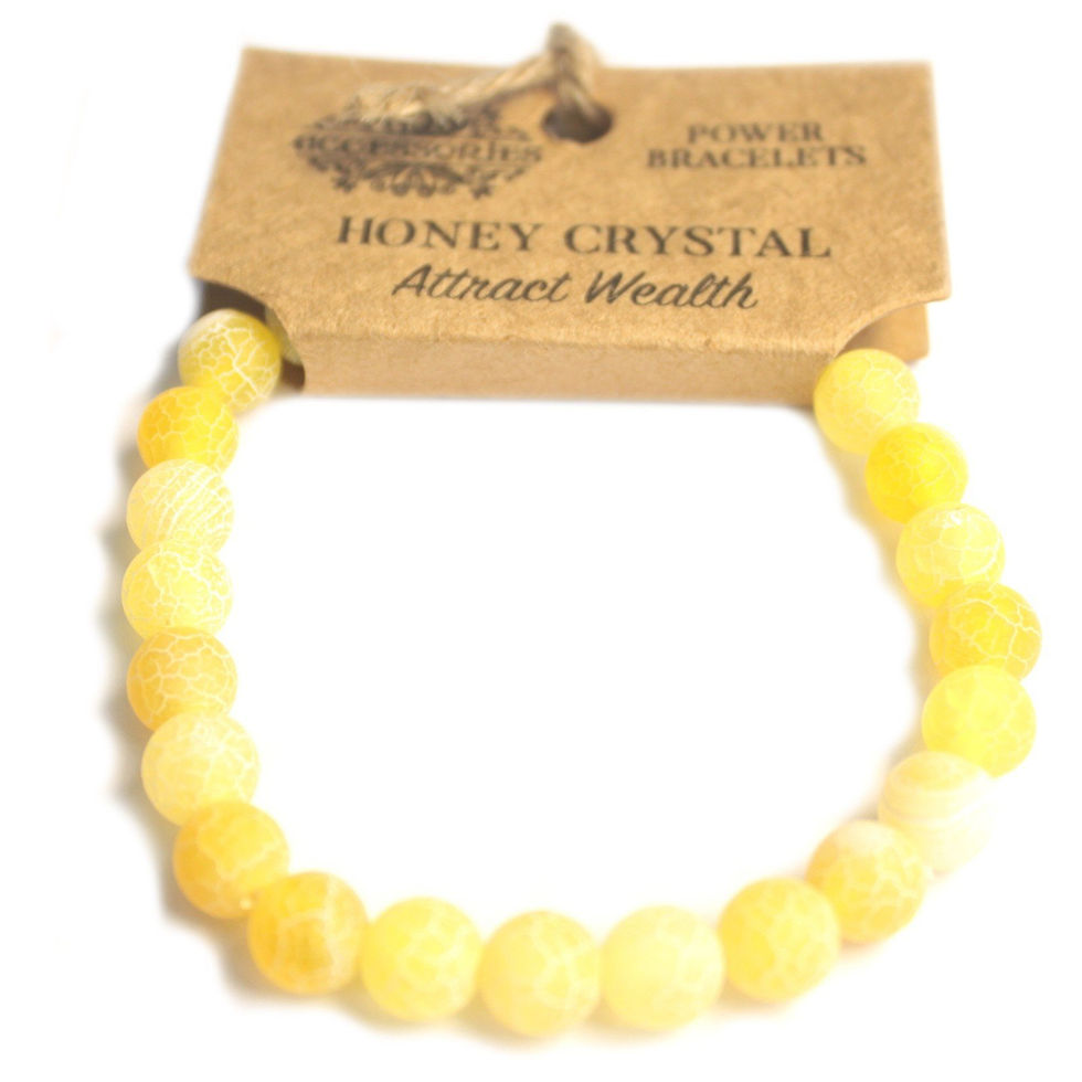 Honey Crystal bracelet: Attract Wealth