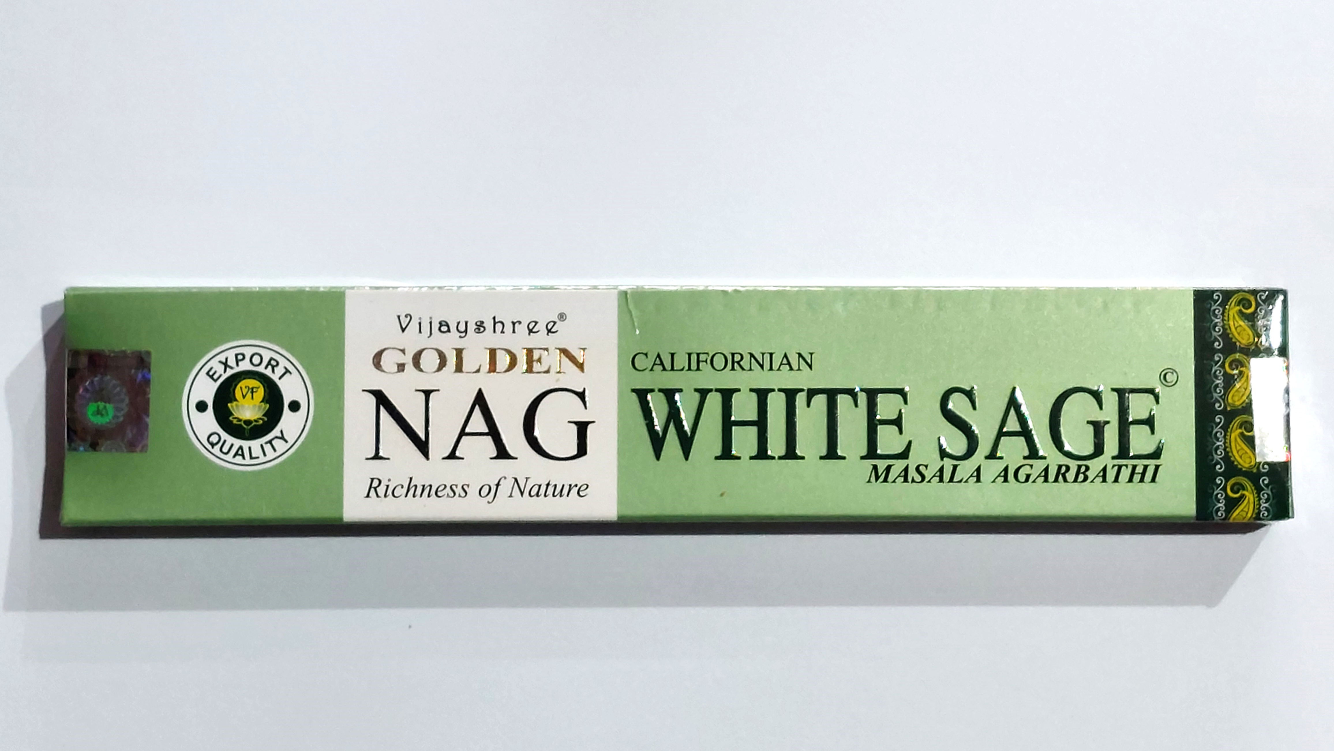 Vijayshree Golden Nag Californian White Sage Masala Agarbatti incense