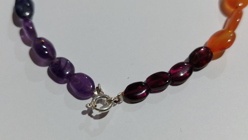 Thumbnail: Amethyst and Garnet Bracelet
