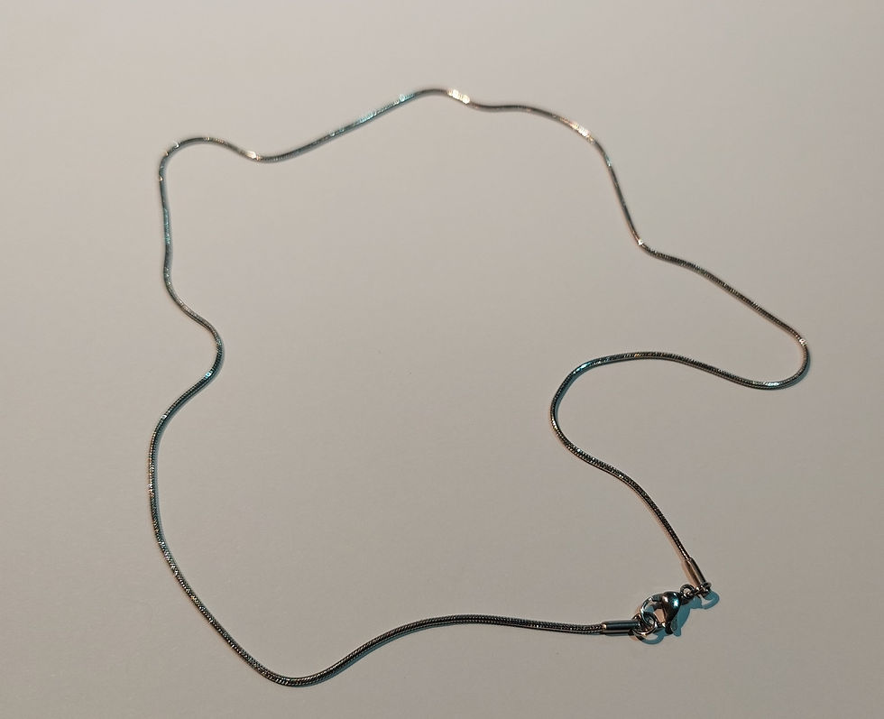 Thumbnail: Silver snake chain necklace