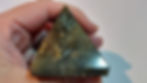 Labradorite crystal pyramid, 5.5x5.5x5.5cm