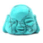 Turquoise Crystal Buddha Head statue