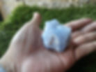 Thumbnail: Blue Chalcedony Crystal in hand