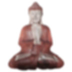 Serene meditating Buddha statue