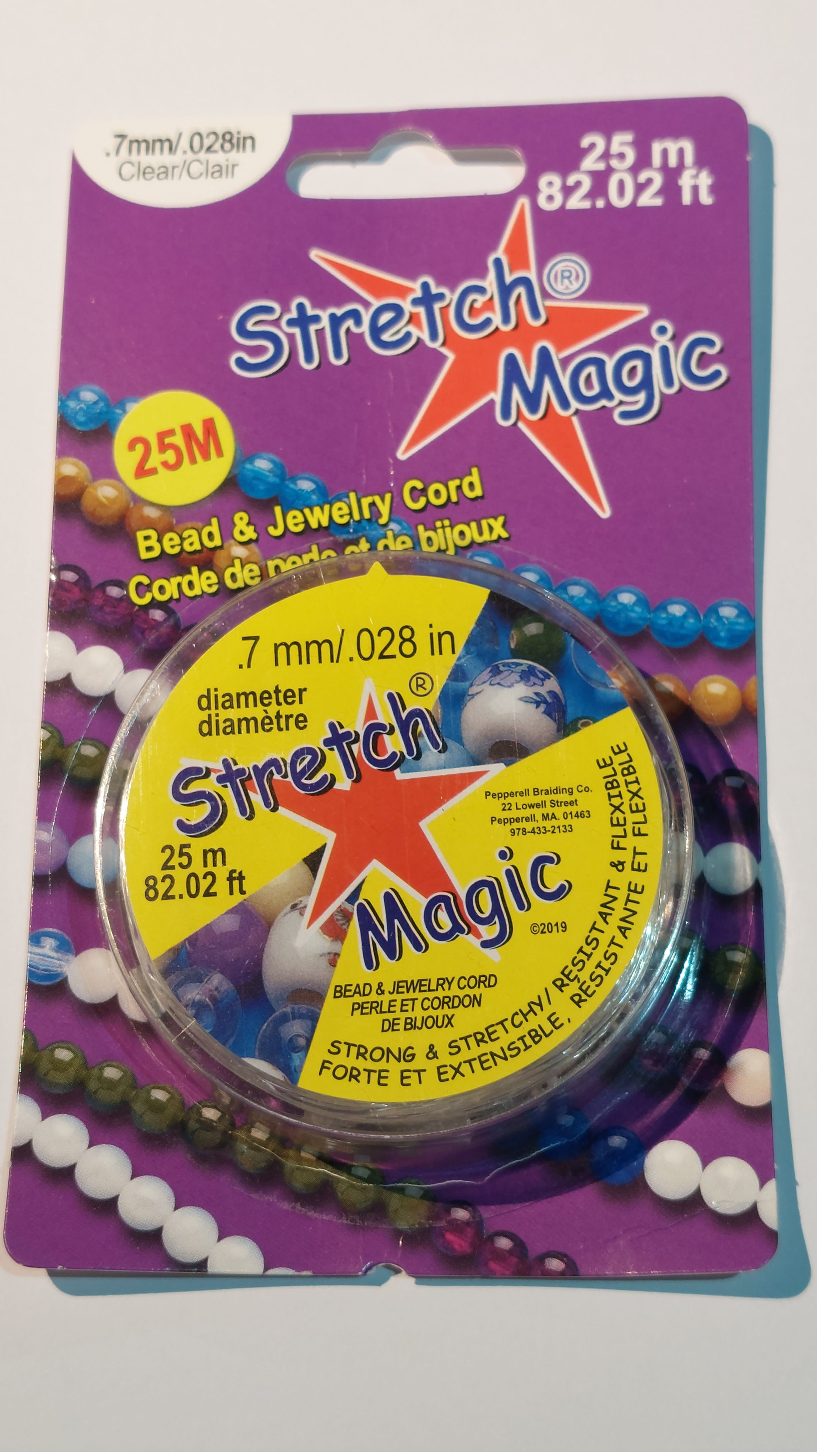 Stretch Magic bead cord, 25m, 7mm diameter