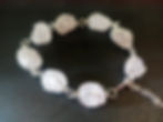 Thumbnail: Rose quartz bracelet with wire accents