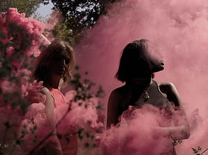 Pink Smoke Portrait