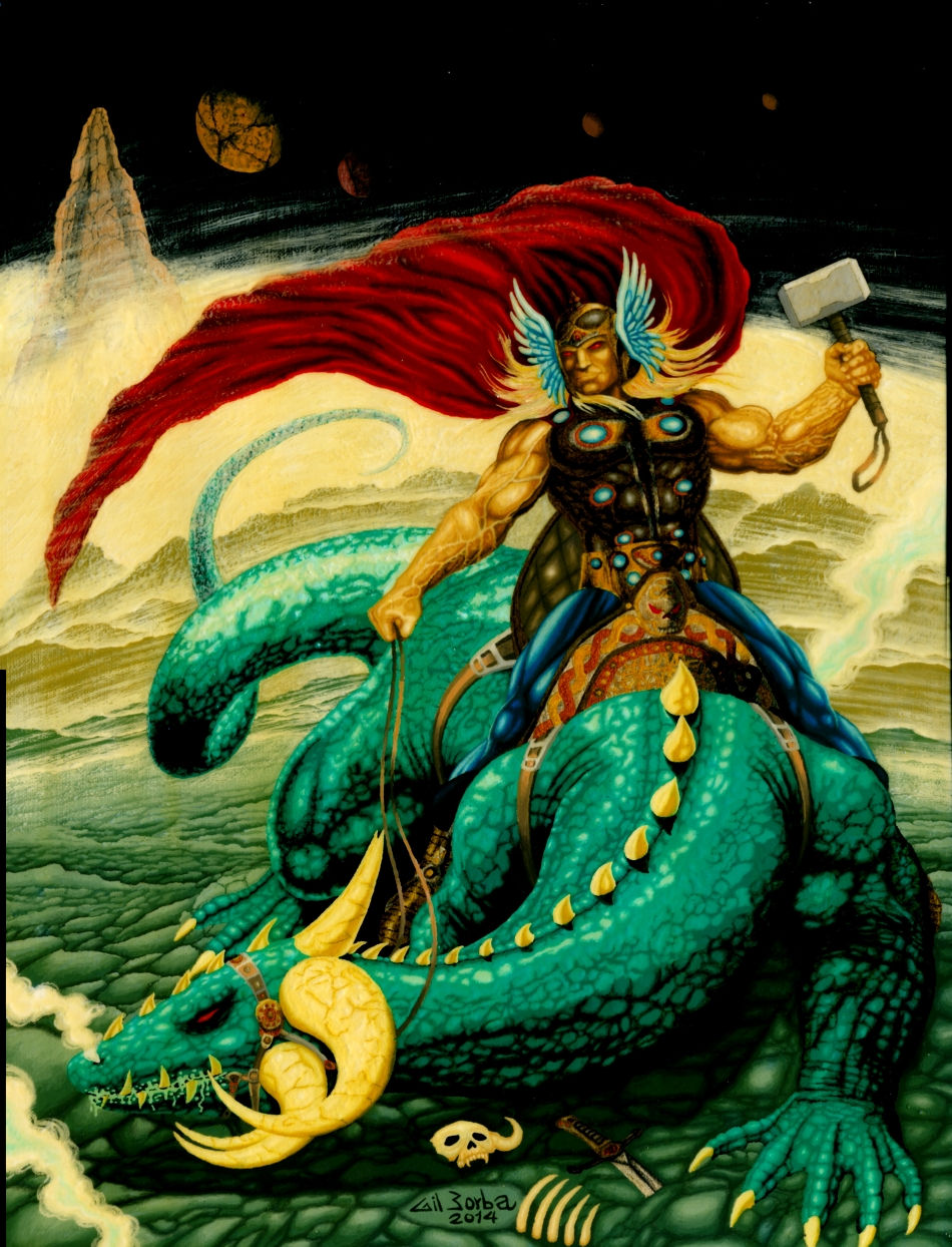 Thor-SampleDark Oil Painting-Gil Borb