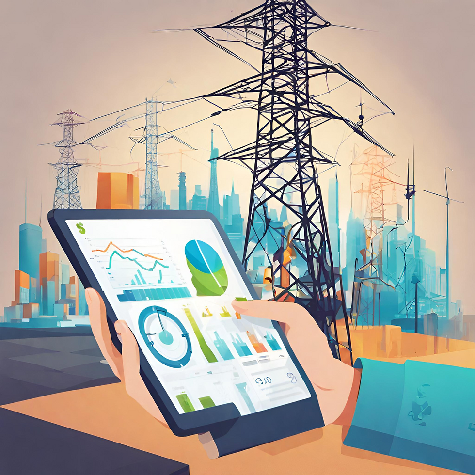 An image showing IoT for energy monitoring