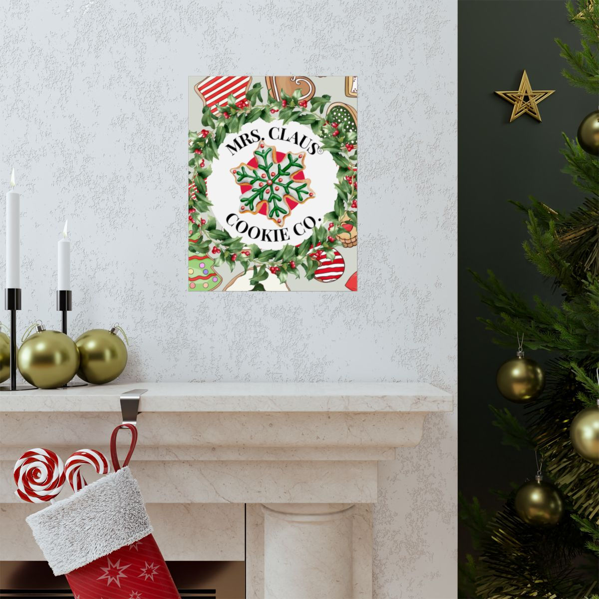 Mrs. Claus® Cookie Co Matte Prints (Poster)