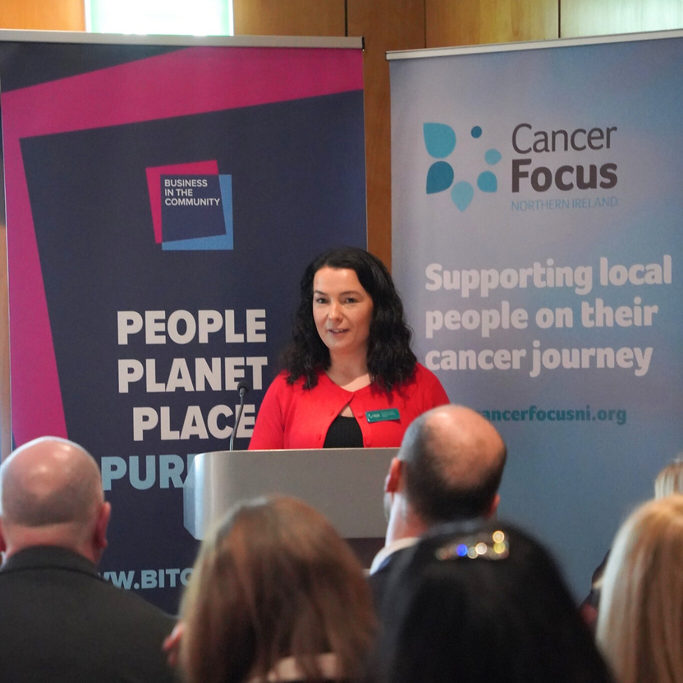 Pictured, Launch event for Charity Shop Challenge, 19th February 2025. Cancer Focus NI HQ Belfast
