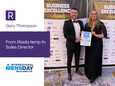 Gary Thompson...From Riada Temp to Sales Director