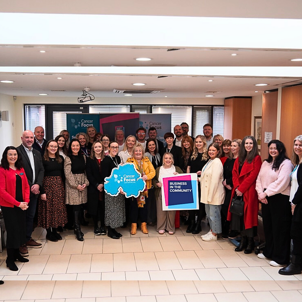 Pictured, Launch event for Charity Shop Challenge, 19th February 2025. Cancer Focus NI HQ Belfast