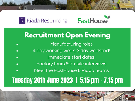Riada recruiting for FastHouse Limavady