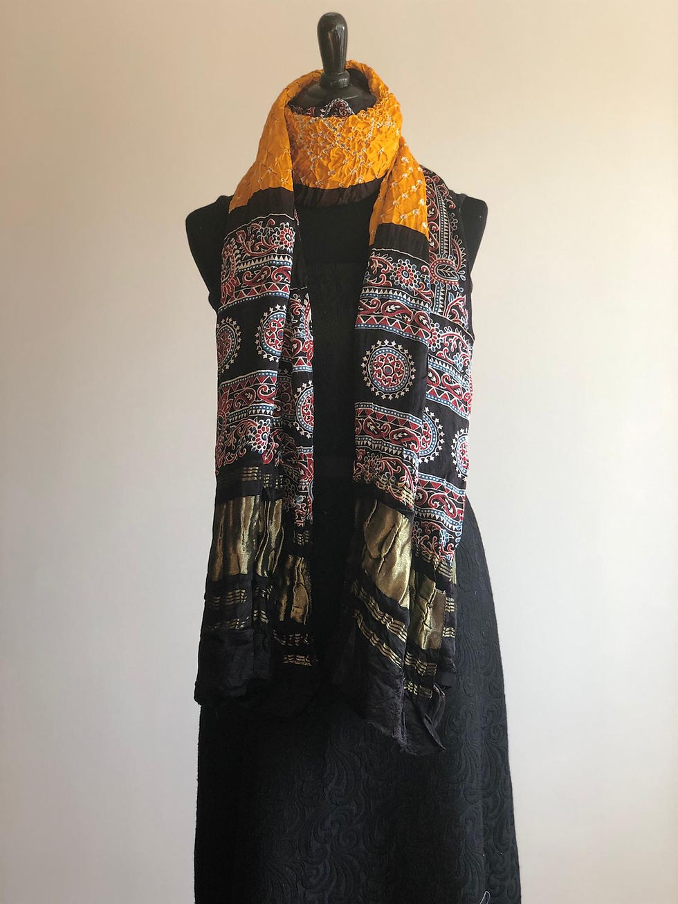 Thumbnail: Tie Dye Silk Bandhani Wraps