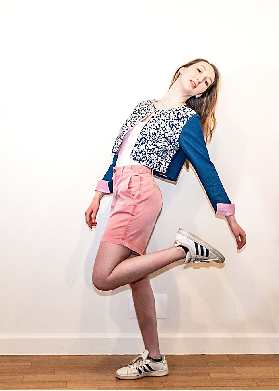 Thumbnail: Embroidered Denim Crop Jacket