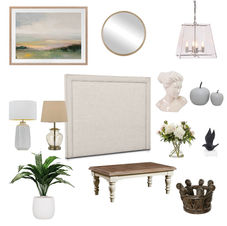Classic interior style mood board