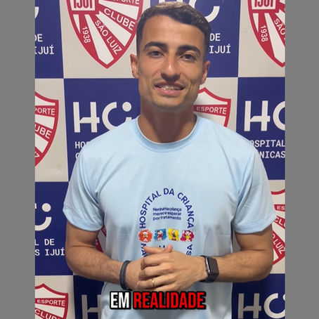 Jogadores do São Luiz entram em campanha pela construção do Hospital da Criança em Ijuí