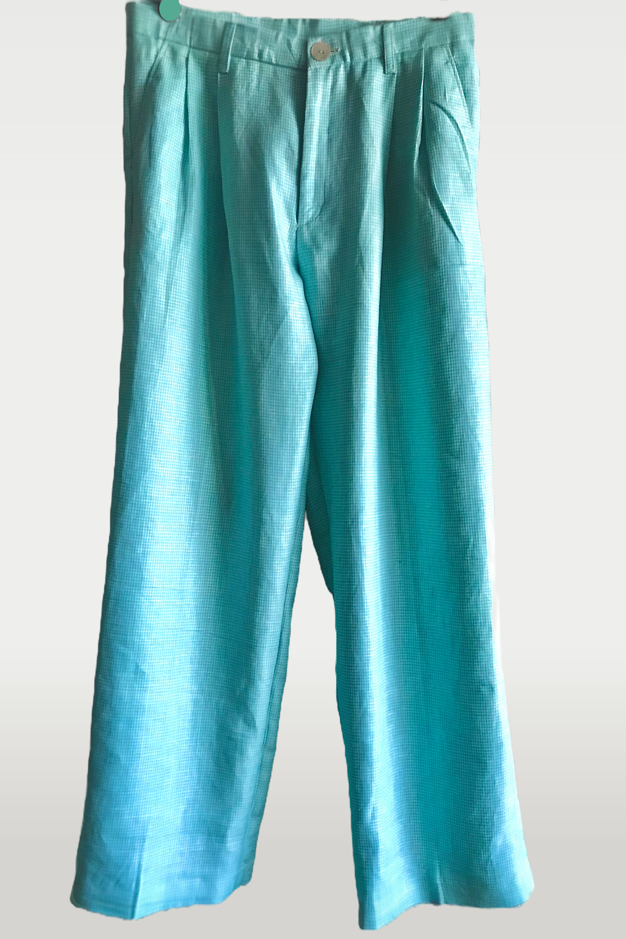 "Rusch" 100% Linen Wide-Legged Trousers