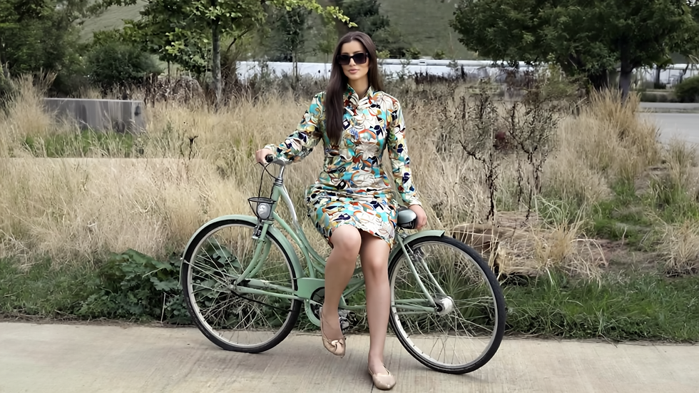 POLKA Bamberg Silk Kyoto Blossom Mini Dress