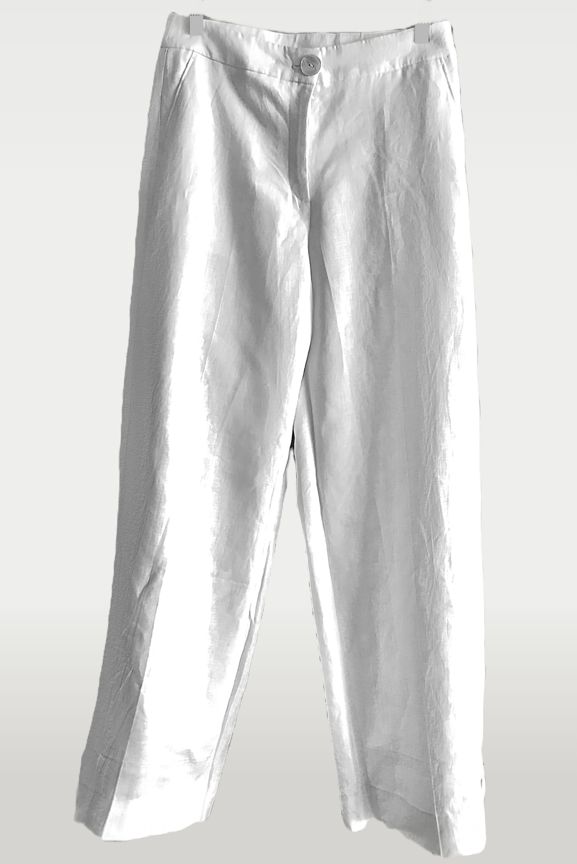 White linen trouser front view