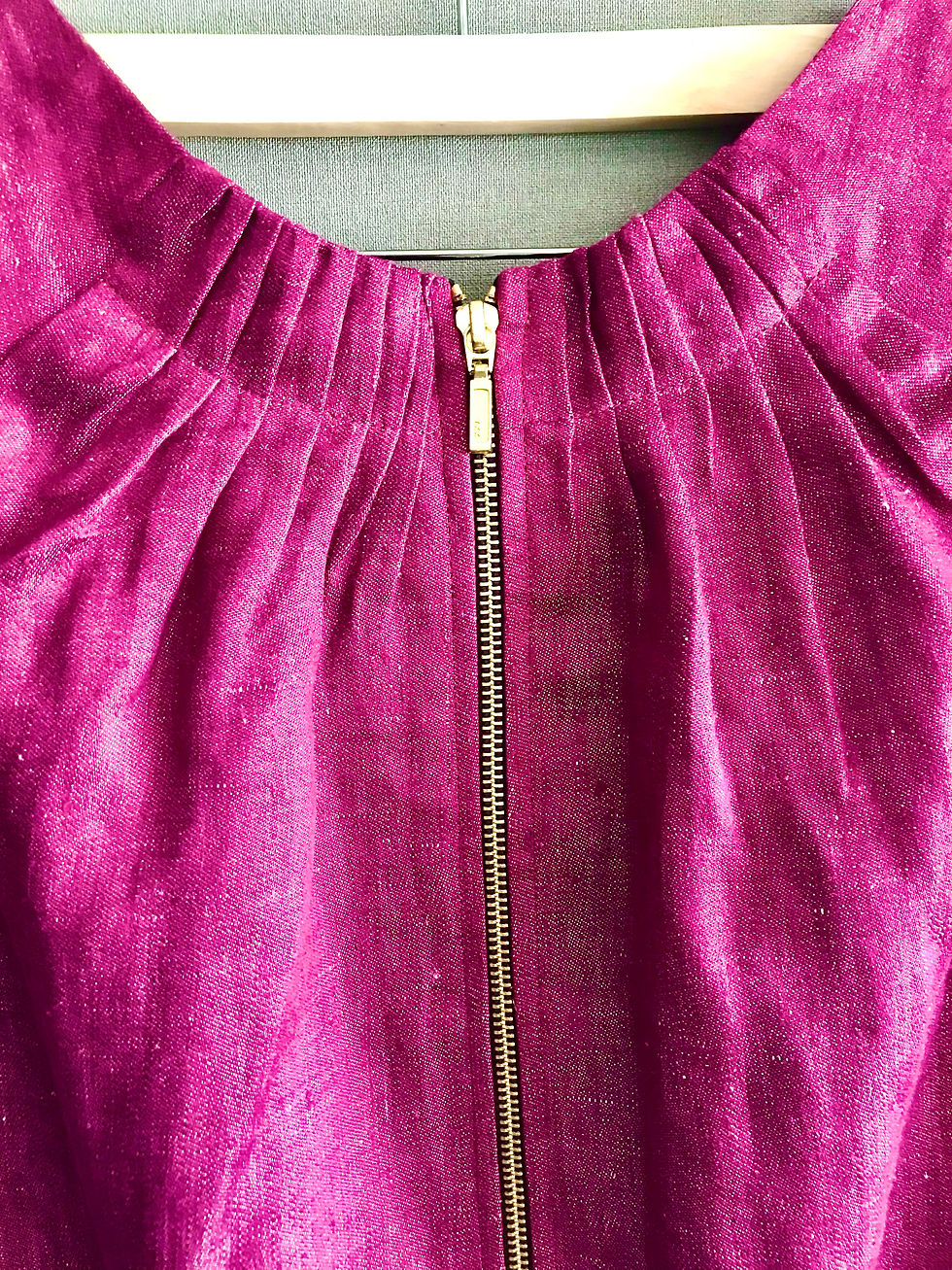 Thumbnail: Gathered Linen Mini Dress