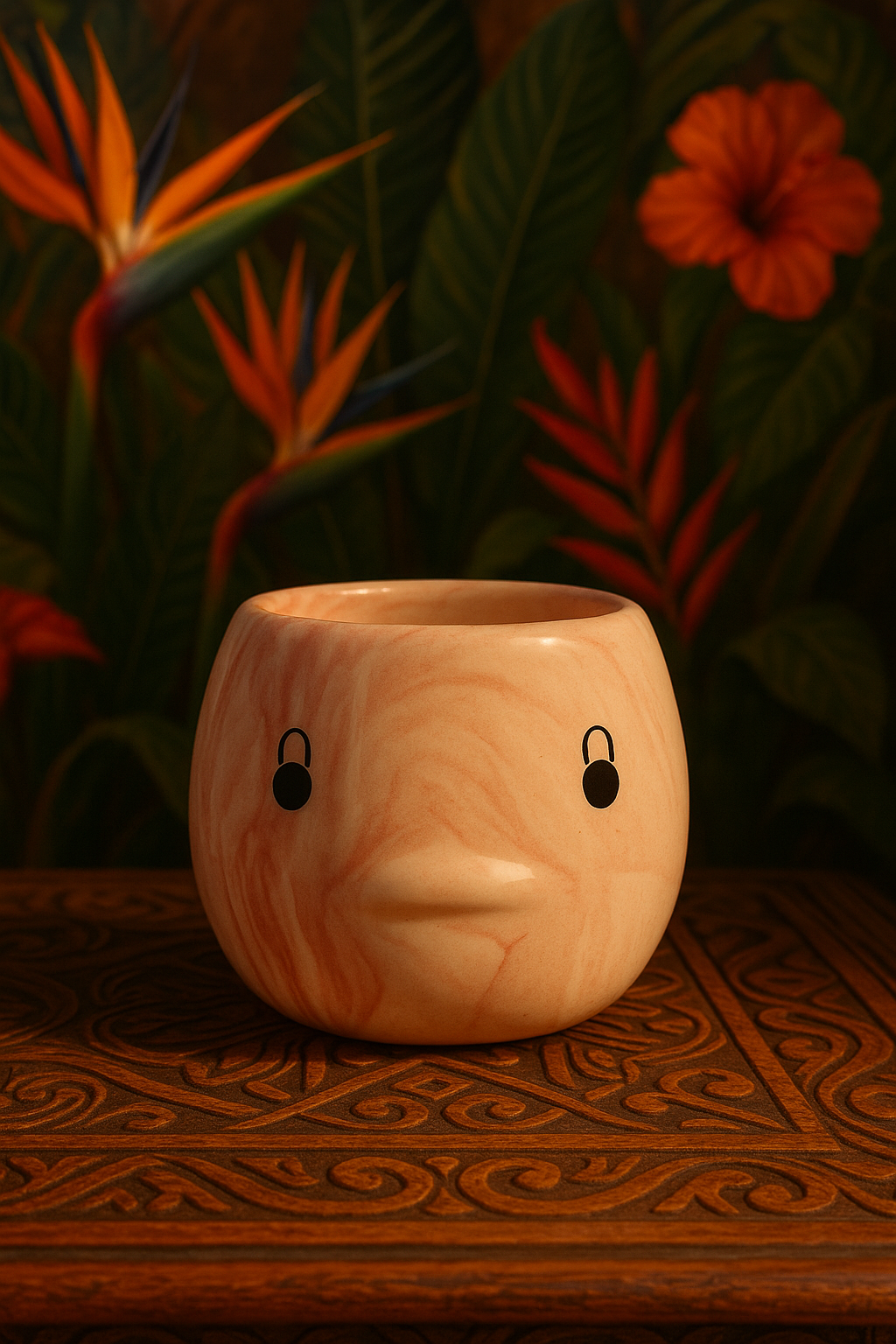 Cute smiley face vase