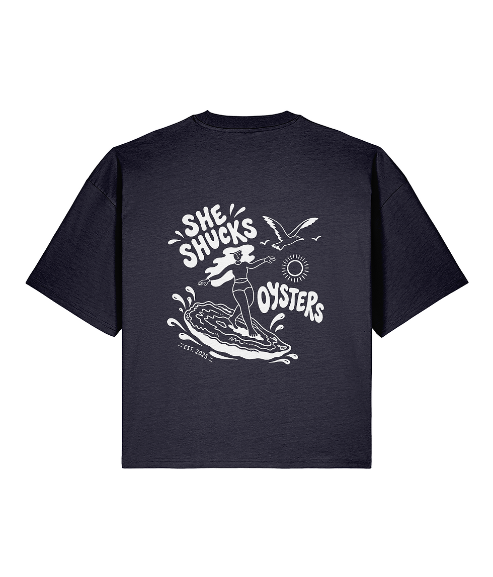 Thumbnail: She Shucks Tee - Box fit 