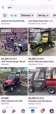 List ATVs and UTVs