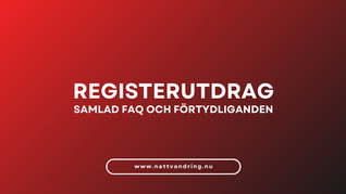 Registerutdrag – samlad FAQ och förtydliganden