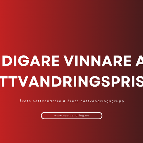 Tidigare vinnare av Nattvandringspriset