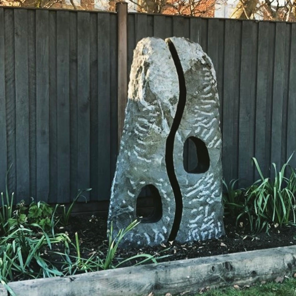 Hepworth Twin Sculpture - Limestone H: 1.4m