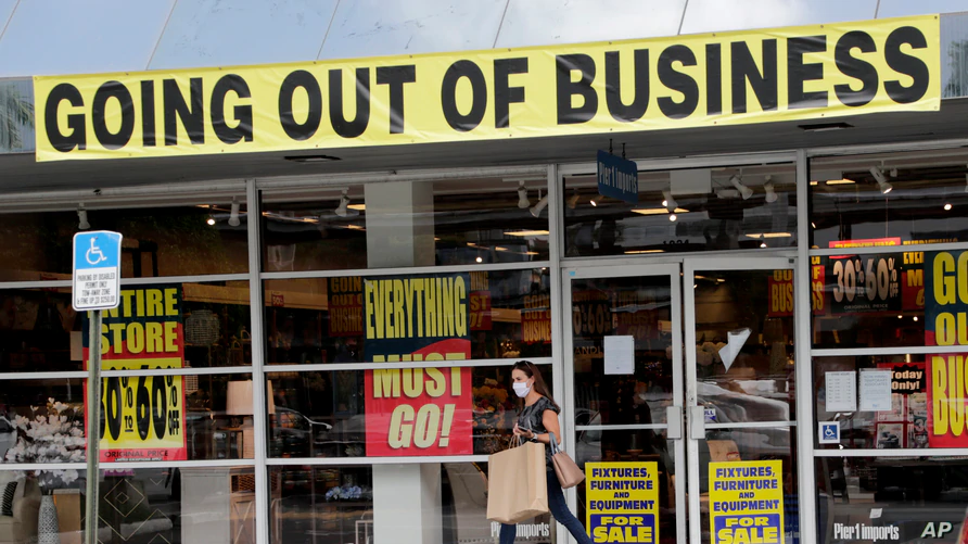 Pier 1 store going out of business in Coral Gables Florida in August 2020.