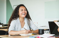 Smiling woman after counselling success and hypnotherapy